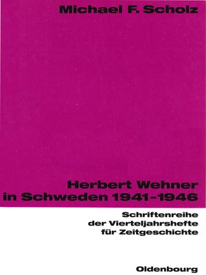 cover image of Herbert Wehner in Schweden